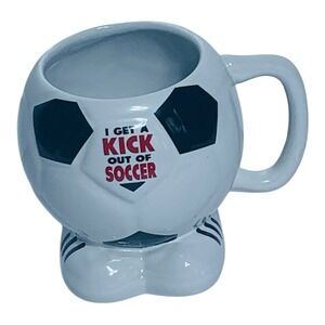 I Get A Kick Out Of Soccer Mug, Ganz (Used/EUC)